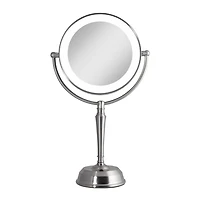 Zadro LED Lighted Makeup Mirrors with 10X/1X, USB Charging Port - Satin Nickel