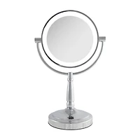 Zadro Cordless LED Lighted Makeup Mirror with 10X/1X