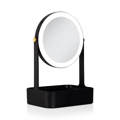 Zadro LED Lighted Makeup Mirror with 5X/1X, Storage Drawer & Tray 