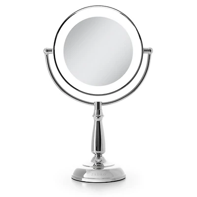 Zadro Classic Lighted Makeup Mirror with 5X/1X, Touch Control