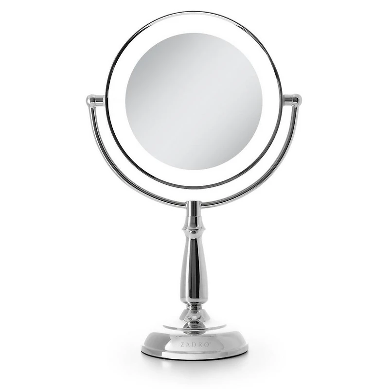 Zadro Classic Lighted Makeup Mirror with 5X/1X, Touch Control