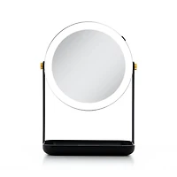 Zadro LED Lighted Makeup Mirror with 5X/1X, Tray & Phone Holder 