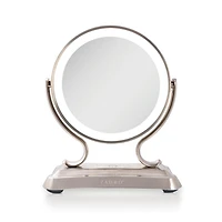 Zadro Glamour LED Lighted Makeup Mirror with 5X/1X Magnification - Satin Nickel
