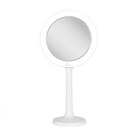 Zadro Hudson, LED Lighted Makeup Mirror with 8X/1X, Suction Cup - White