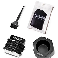 Overtone Dye Day Master Kit: Bowl, Brush, Gloves & Clip
