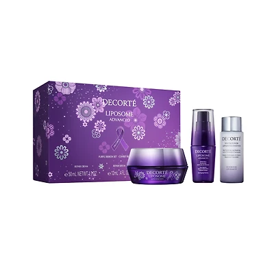 Decorte Liposome Advanced Repair Cream Purple Ribbon Set
