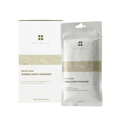BRMUD Relief Mud Bubble Bath Powder - 6 count