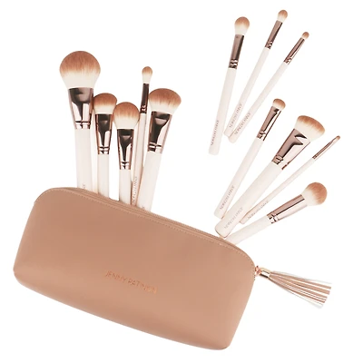 Jenny Patinkin Quiet Luxury Collection 12-Piece Makeup Brush Set | Vegan Professional Brushes