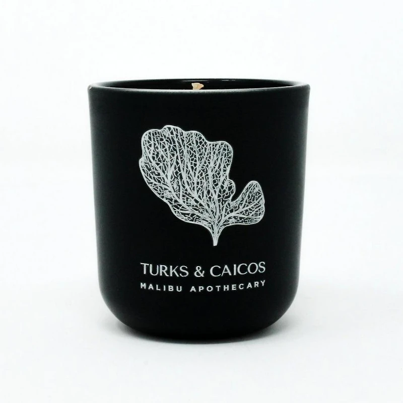 Malibu Apothecary Matte Black Votive - TURKS & CAICOS