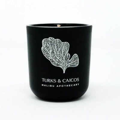 Malibu Apothecary Matte Black Votive - TURKS & CAICOS