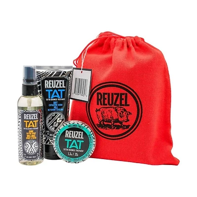 REUZEL TAT HYDRABALM Tattoo Balm, Buff Exfoliating Cleanser, & Shine Tattoo Spray Trio