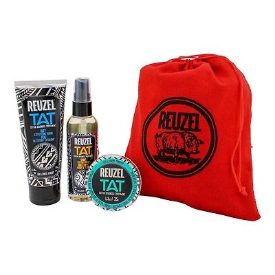 REUZEL TAT HYDRABALM Tattoo Balm, Buff Exfoliating Cleanser, & Shine Tattoo Spray Trio