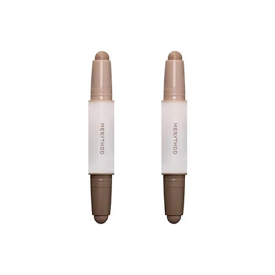 Merythod Double Contour Stick 2-Pack - Toffee Brown