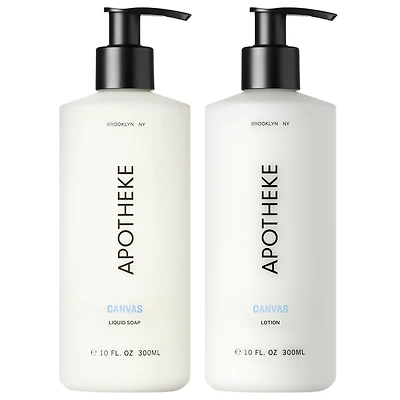 APOTHEKE Canvas Liquid Soap and Lotion Set