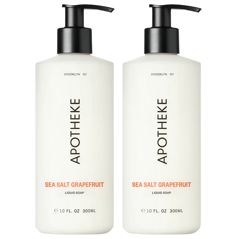 APOTHEKE Sea Salt Grapefruit Liquid Soap Set