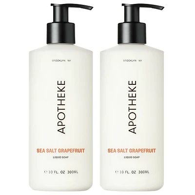 APOTHEKE Sea Salt Grapefruit Liquid Soap Set