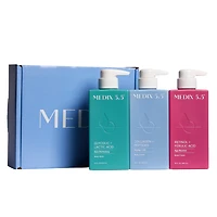 Medix 5.5 Smooth + Firm Gift Set | Glycolic Acid Body Wash, Retinol Body Cream, Collagen Body Cream