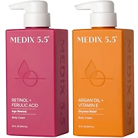 Medix 5.5 Firm + Replenish Duo | Retinol + Ferulic Acid Body Cream, Argan Oil + Vitamin E Body Cream