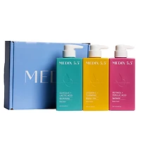 Medix 5.5 Smooth + Glow Gift Set | Glycolic Acid Body Wash, Retinol Body Cream, Vitamin C Body Cream