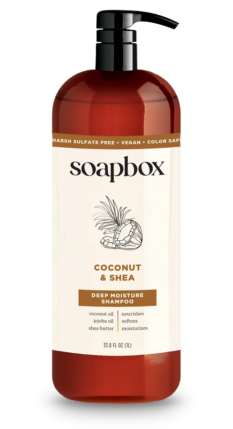 Soapbox Coconut & Shea Deep Moisture Shampoo - oz