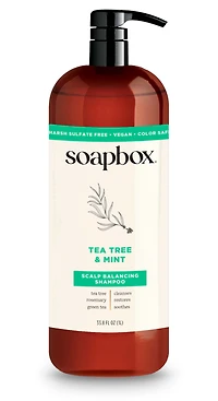 Soapbox Tea Tree & Mint Scalp Balancing Shampoo - oz