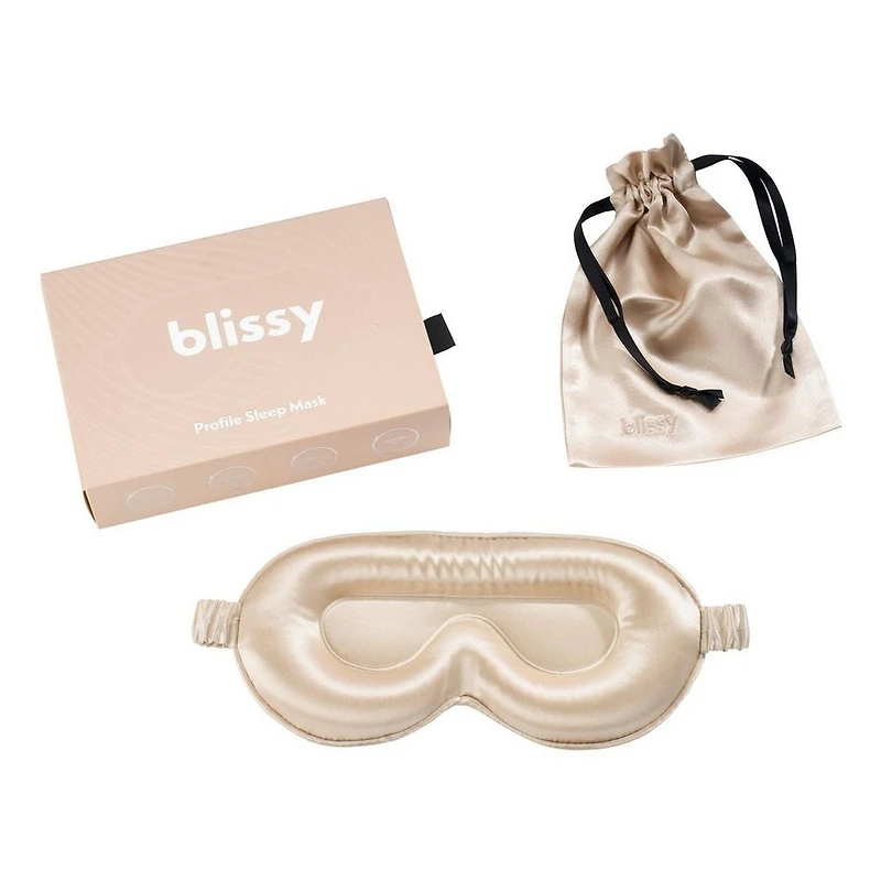 Blissy Profile Sleep Mask - Champagne