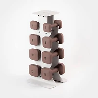 WeGym SafeGrip Dumbbells Middle Set with Light Rack