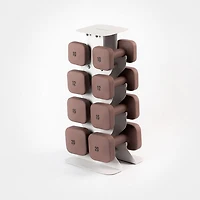 WeGym SafeGrip Dumbbells Upper Set with Light Rack