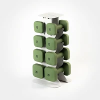 WeGym SafeGrip Dumbbells Upper Set with Light Rack