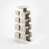 WeGym SafeGrip Dumbbells Middle Set with Light Rack 