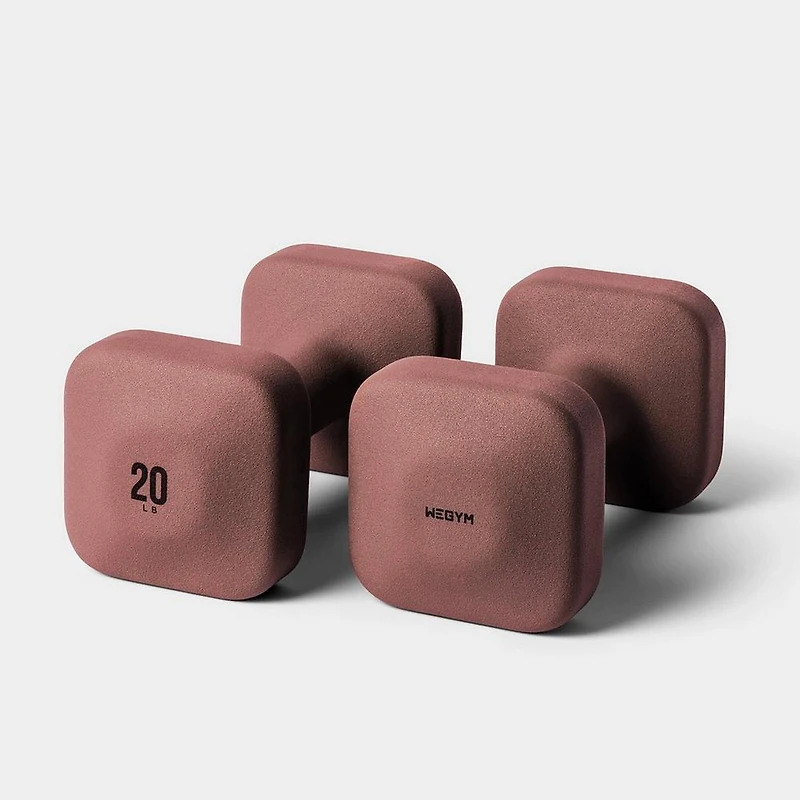 WeGym SafeGrip Dumbbells - Rose - 20 LB