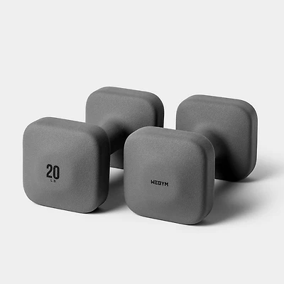 WeGym SafeGrip Dumbbells - Slate - 20 LB
