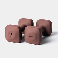WeGym SafeGrip Dumbbells - Rose - 15 LB