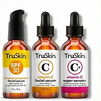 TruSkin Daily C Essentials: Vitamin C Serum + Vitamin C Super Serum + SPF 30 Sunscreen Serum