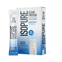 Isopure Protein Protein Water Stickpacks - Unsweetened