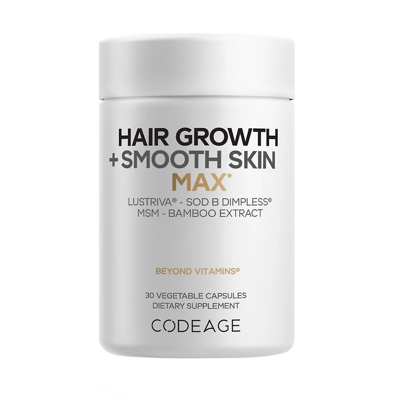 CODEAGE Hair Growth & Smooth Skin Vitamins with Biotin & MSM