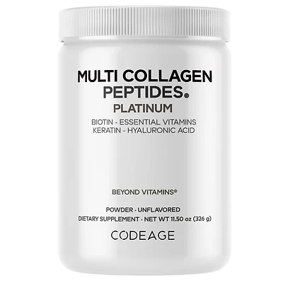 CODEAGE Multi Collagen Platinum with Vitamins, Keratin & Hyaluronic Acid