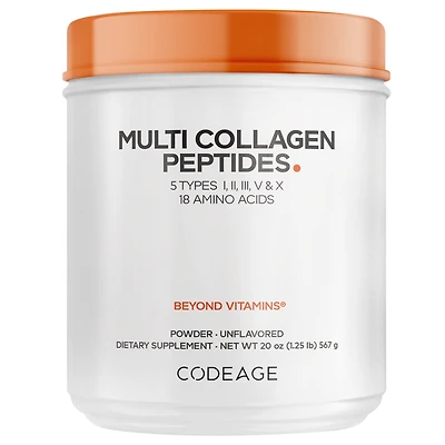 CODEAGE Multi Collagen Peptides with Types I, II, III, V & X