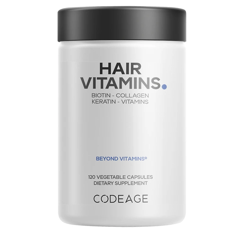 CODEAGE Hair Vitamins with Biotin, Keratin, Collagen & Probiotics