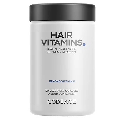 CODEAGE Hair Vitamins with Biotin, Keratin, Collagen & Probiotics