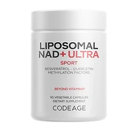 CODEAGE Liposomal NAD+ Ultra with Resveratrol, Quercetin & B Vitamins