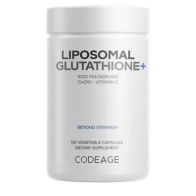 CODEAGE Liposomal Glutathione 1000 mg with Vitamin C & CoQ10