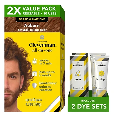 Cleverman Reusable Beard & Hair Dye Kit