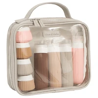 House of Harlow 1960 The Blockbuster Clear PVC Travel Bottle Kit - Grey