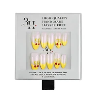 3H Nails Cherry Pop Handmade Press-On