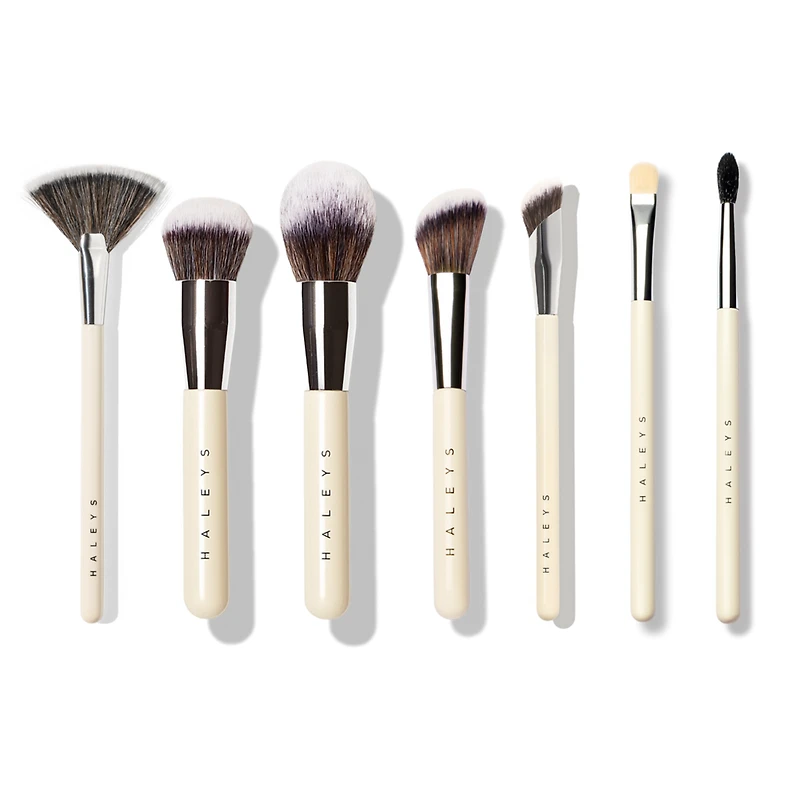 HALEYS Beauty 7-Piece Essential Makeup Brush Set