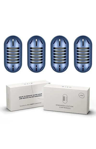 Miko Water Demineralization Cartridges - 4-Pack for Ultrasonic Humidifiers