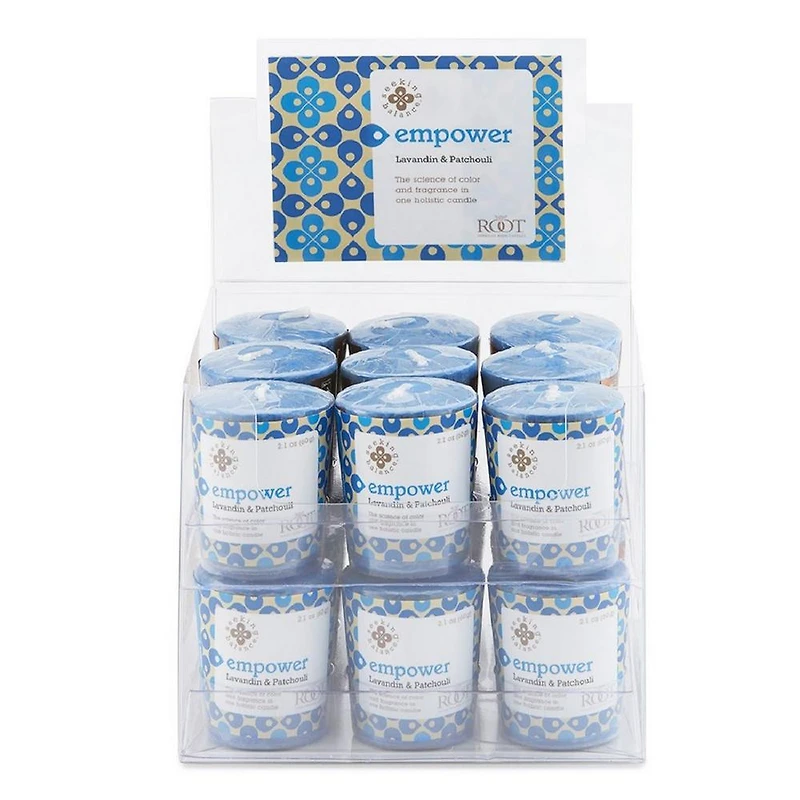 Root Candles Seeking Balance Empower - Lavandin & Patchouli Aromatherapy Candle