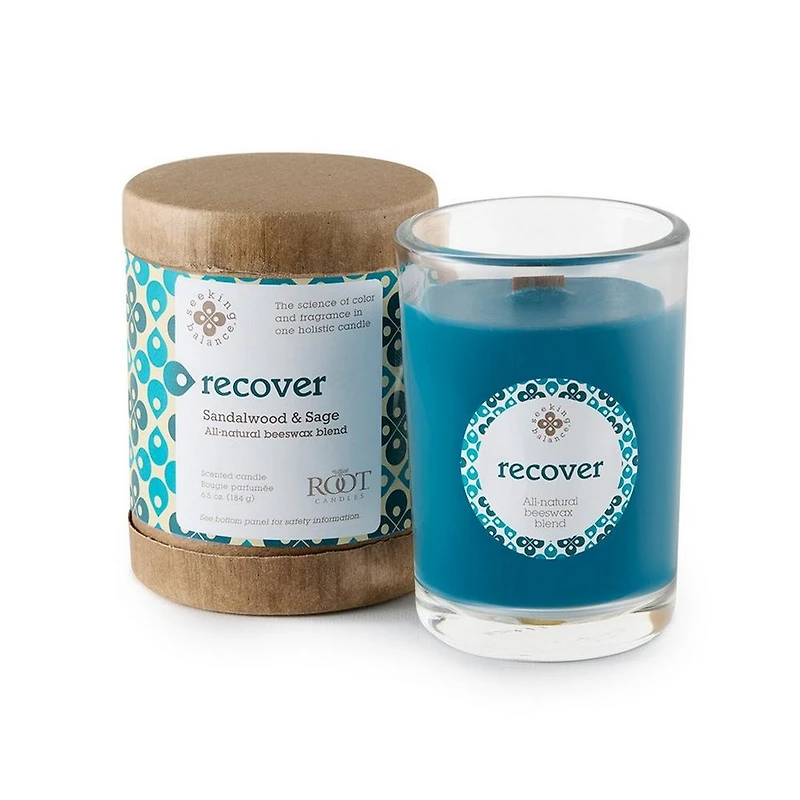 Root Candles Seeking Balance Recover - Sandalwood & Sage Aromatherapy