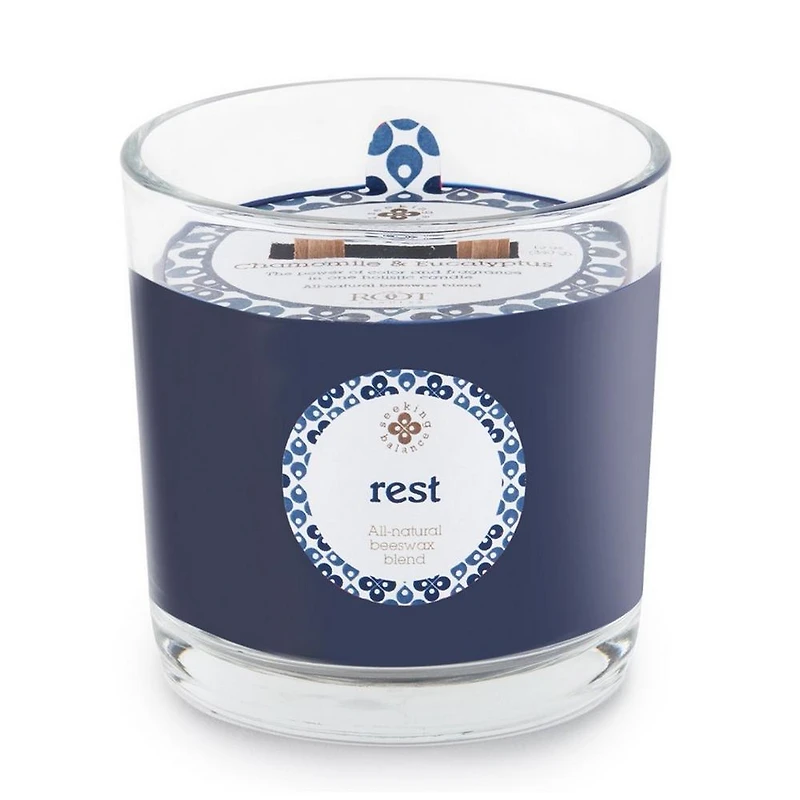 Root Candles Seeking Balance Rest - Chamomile & Eucalyptus Aromatherapy Candle